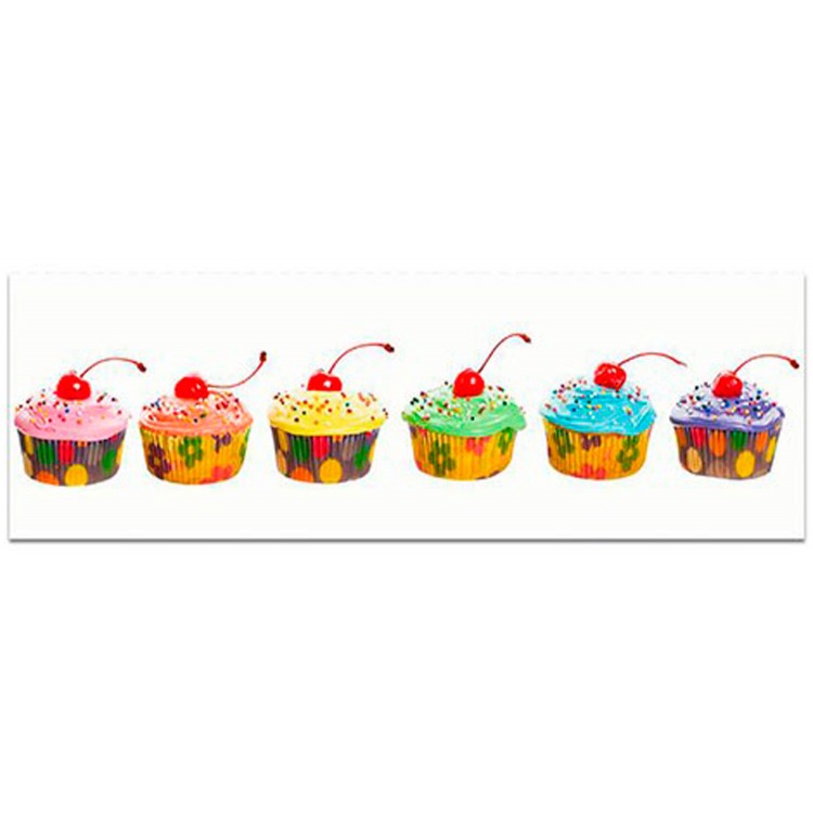 CUADRO DECORATIVO LIENZO DULCES RECTANGULAR 30X90X2CM