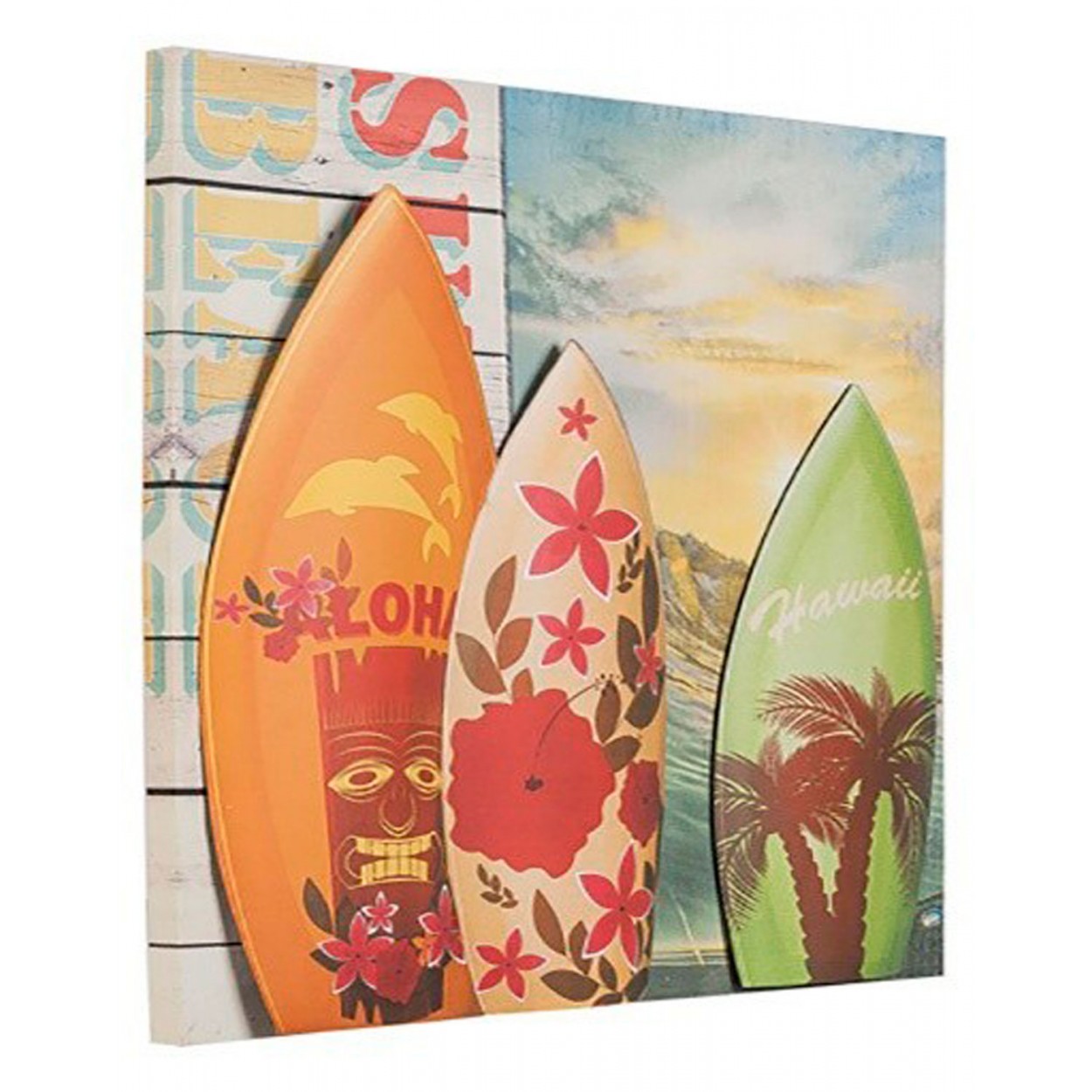 CUADRO METÁLICO ALOHA 50X50X3CM