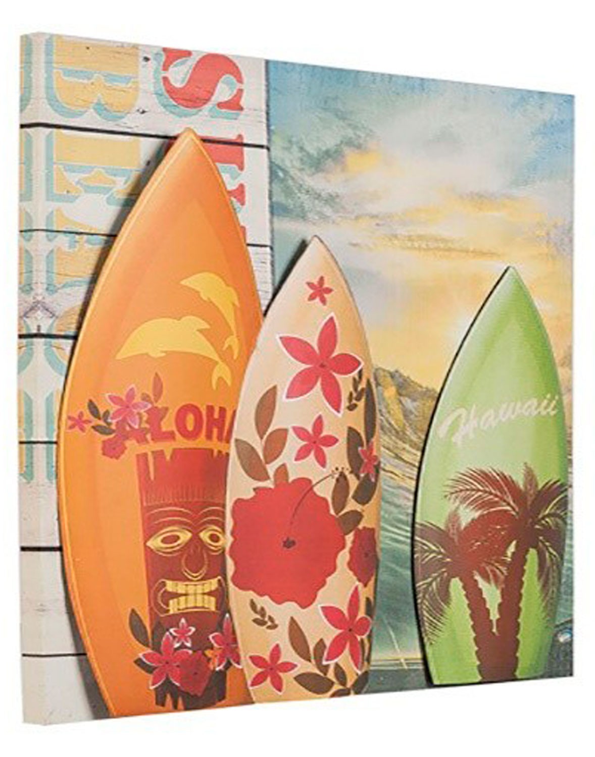 CUADRO METÁLICO ALOHA 50X50X3CM
