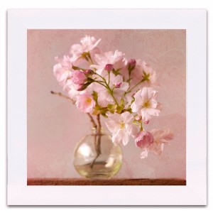 CUADRO DECORATIVO PVC FOTOIMPRESIÓN FLORES 30X30X1,5CM