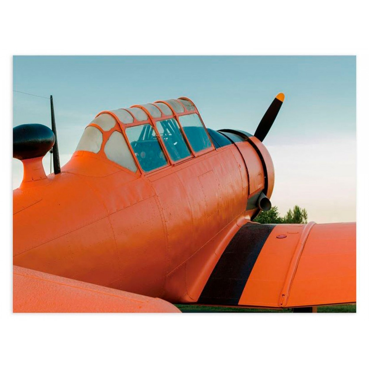 CUADRO DECORATIVO LIENZO AVIÓN 80X3X60CM
