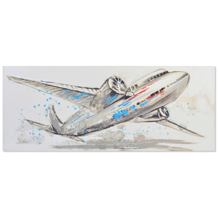 CUADRO LIENZO AVIONES PINTADO 150X60CM