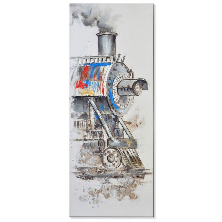 CUADRO DECORATIVO LIENZO LOCOMOTORA 60X150CM VANGUARDIA
