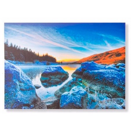 CUADRO DECORATIVO LIENZO IMPRESO PAISAJE NATURAL 70X50X3CM