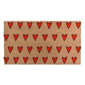 FELPUDO FIBRA COCO LOVE CORAZONES 70X40CM