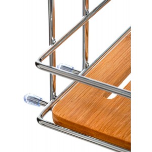 ESTANTERIA COLGANTE BAÑO VENTOSA BAMBÚ 25X13,2X36,5CM
