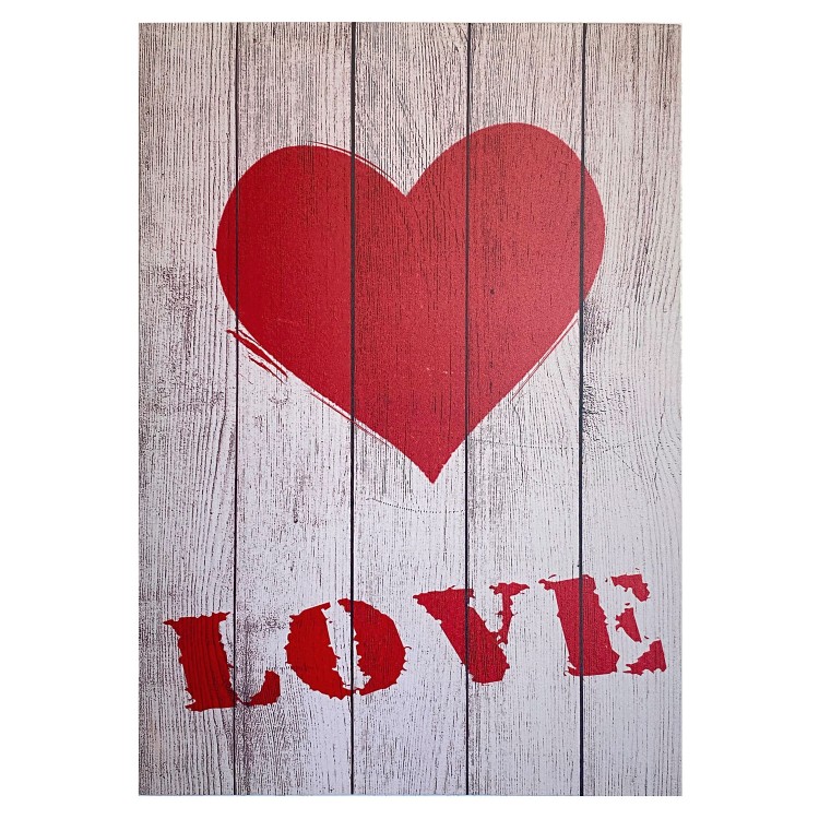 CUADRO DECORATIVO LIENZO DISEÑO LOVE 50X70CM