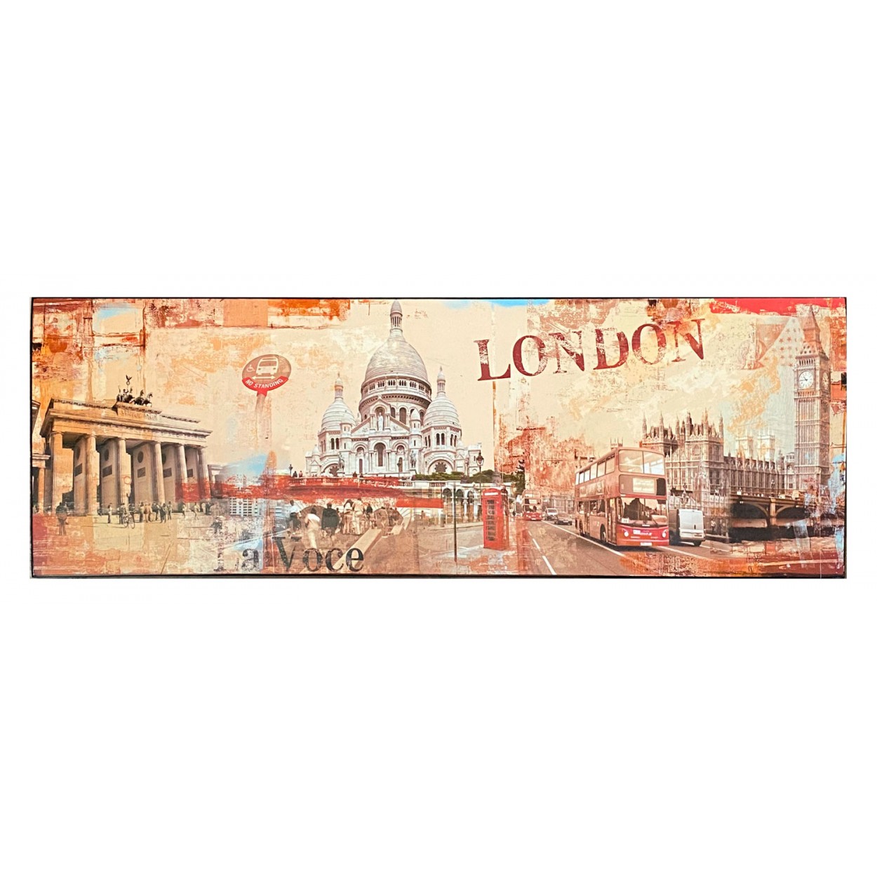 *TARA* CUADRO DECORATIVO DISEÑO LONDON 40X120CM
