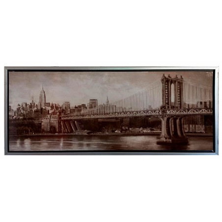 *TARA* CUADRO DECORATIVO DISEÑO PUENTE 84X34CM