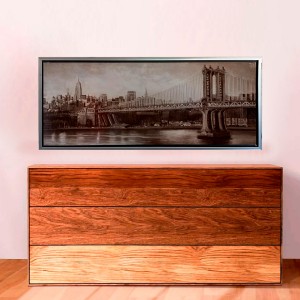 *TARA* CUADRO DECORATIVO DISEÑO PUENTE 84X34CM