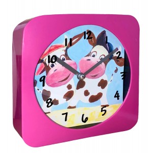 RELOJ DE SOBREMESA VACAS 14,6X4X14,6CM