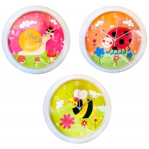 RELOJ PARA PARED INFANTIL ANIMALES ø20,5CM