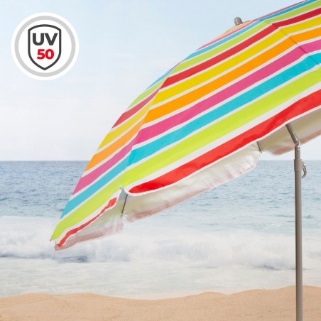 SOMBRILLA DE PLAYA UV50 OXFORD ø200CM
