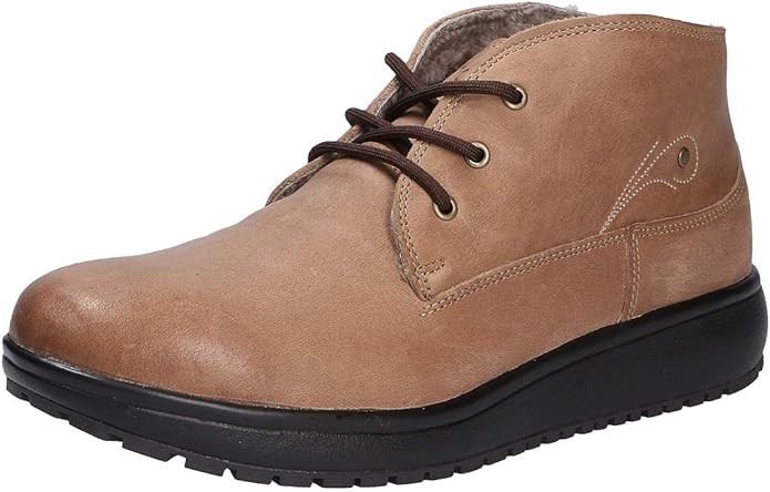 BOTA DE PIEL DE MUJER. COLOR MARRON CLARO