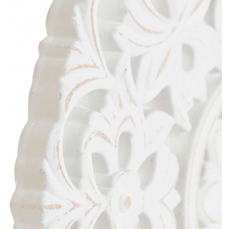 RETABLO DECORATIVO TALLADO MDF DECORACIÓN MESA CIRCULAR 30X6X40CM