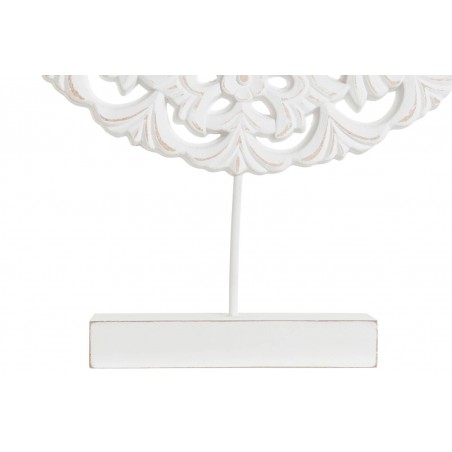 RETABLO DECORATIVO TALLADO MDF DECORACIÓN MESA CIRCULAR 30X6X40CM