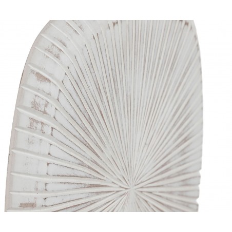 DECORACIÓN MESA MADERA MANGO ABSTRACTO 30X8X34CM