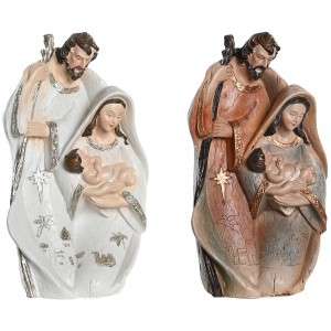 PORTAL DE BELÉN NACIMIENTO RESINA FAMILIA 11,5X7X20CM