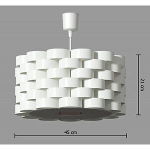 LÁMPARA DE TECHO HONDY BLANCO 45X21CM