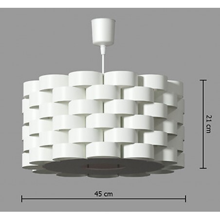 LÁMPARA DE TECHO HONDY BLANCO 45X21CM