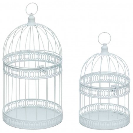 JAULAS DECORATIVAS METÁLICAS BASSIC SET DE 2
