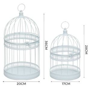 JAULAS DECORATIVAS METÁLICAS BASSIC SET DE 2