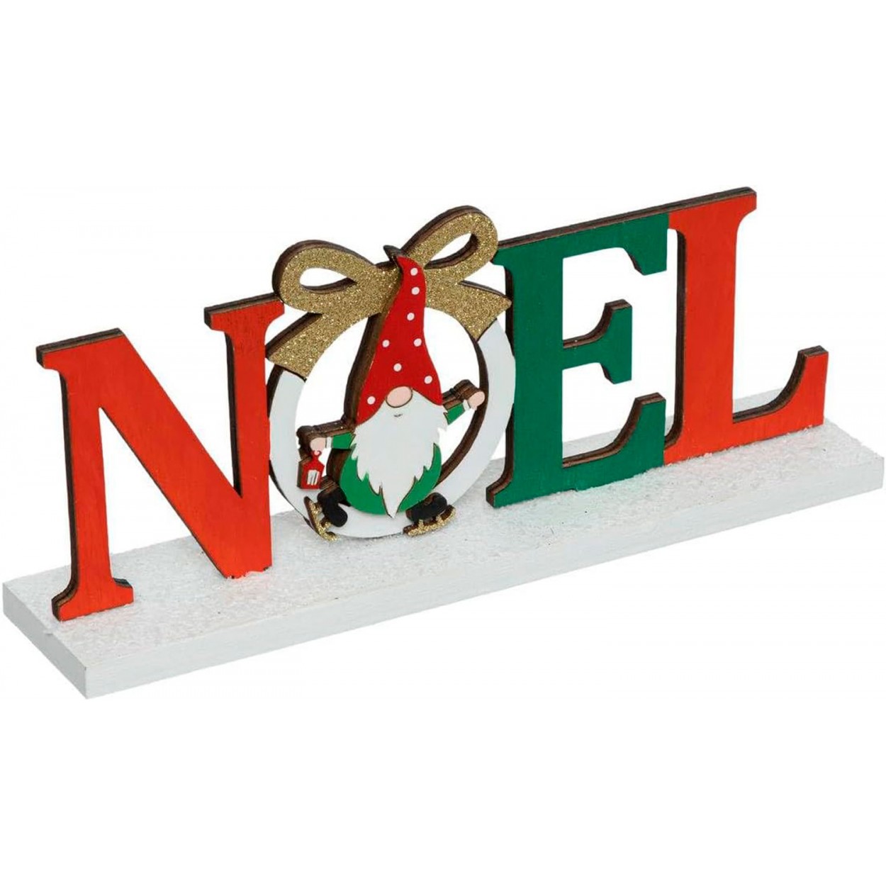 FIGURA NAVIDEÑA DECORATIVA NOEL PALABRA 9,5X5X24CM