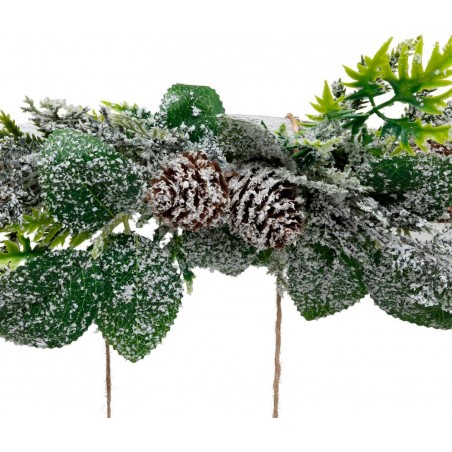 DECORACIÓN COLGANTE RAMA PIÑAS 26X6,5X37CM