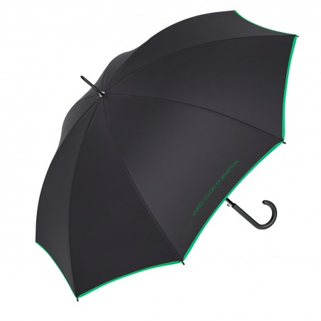 PARAGUAS LARGO MUJER AUTOMÁTICO BLACK GREEN Ø105CM ANTIVIENTO
