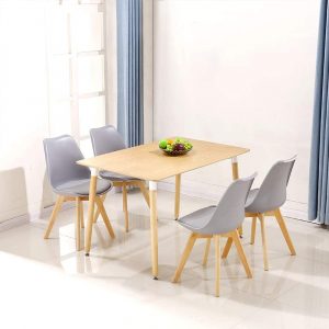 MESA COMEDOR EXTENSIBLE MADERA NATUR 120/150X80X75CM